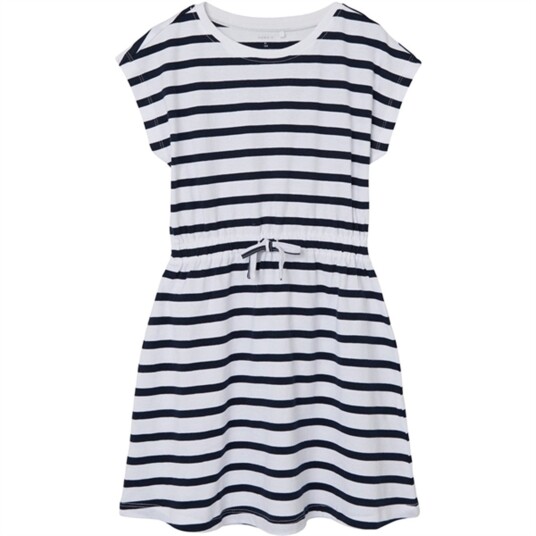 Name It Dark Sapphire Stripes Mie Kjole Noos 152