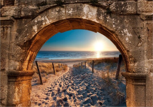 Fototapet Arch And Beach 150x105 - Artgeist sp. z o. o.