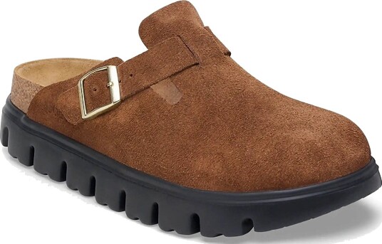 Birkenstock Boston Chunky Leve Dark Tea/Black Brown 41