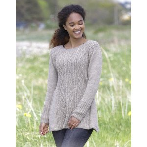 Morgan's Daughter by DROPS Design Bluse Strikkeoppskrift str. S XX Small