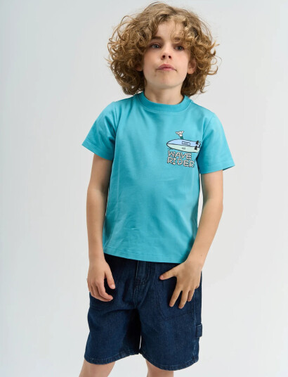 The New Tnsigfrid S_S Tee Blue 122/128