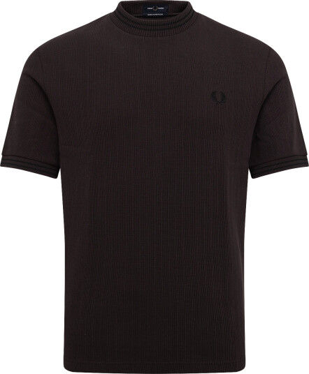 Fred Perry Twin Tipped T Shirt   Brown   M