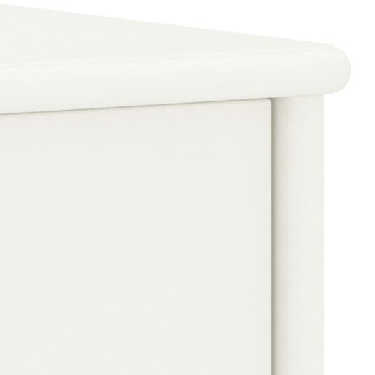 vidaXL Nattbord hvit 35x30x40 cm heltre furu
