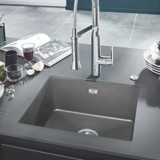 Grohe K700U kjøkkenvask 61x45,7 cm, grå Grohe K700U kjøkkenvask 61x45,7 cm, grå