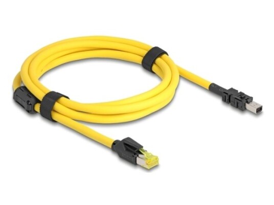 Delock 81251 2 M Cat6 Rj-45 8-Pin Terminal Block Svart Gul