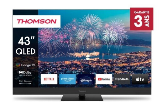 Thomson 43" QLED Plus 4K UHD Smart TV med Google TV 43QG6C14 Thomson 43" QLED Plus 4K UHD Smart TV med Google TV 43QG6C14