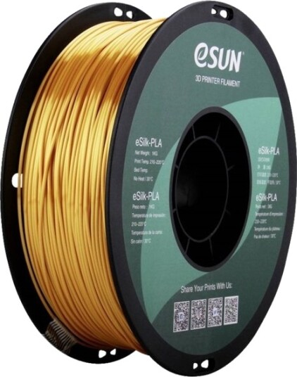 Esun Epla-Silk Gold Filament Pla 1.75 Mm 1 Kg Bladgull (Glinsende) 1 Kg