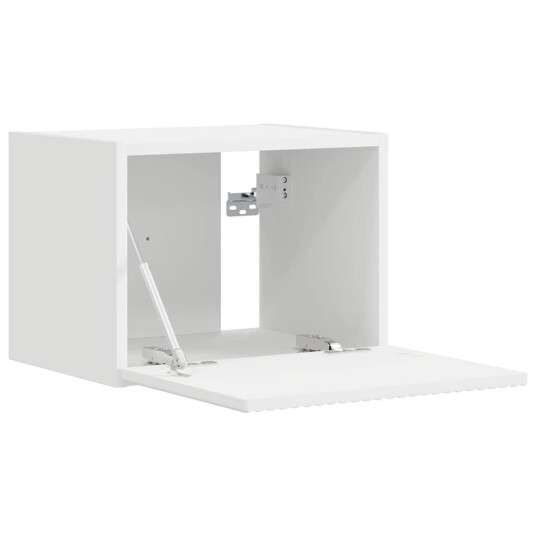 TV Veggskap Veggmontert Hvit 60 x 31 x 29.5 cm Konstruert tre
