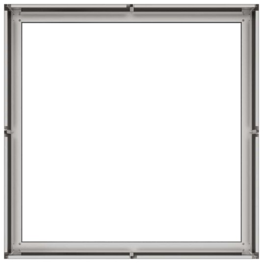 vidaXL Plantekasse 80x80x30 cm rustfritt stål