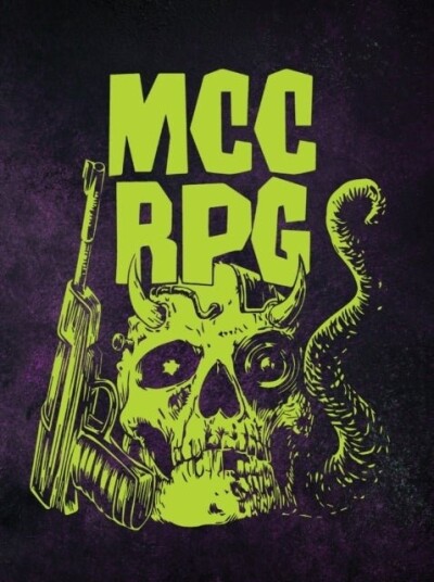 Mutant Crawl Classics Core Rulebook   Fluorescent Demon Skull Edition