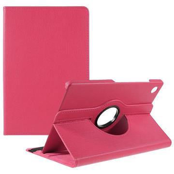 Samsung Galaxy Tab A9+ 360 Roterende Folio etui Varm rosa