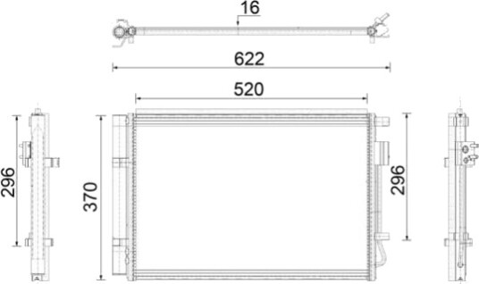 MAHLE AC 919 000P Kondensator, klimaanlegg