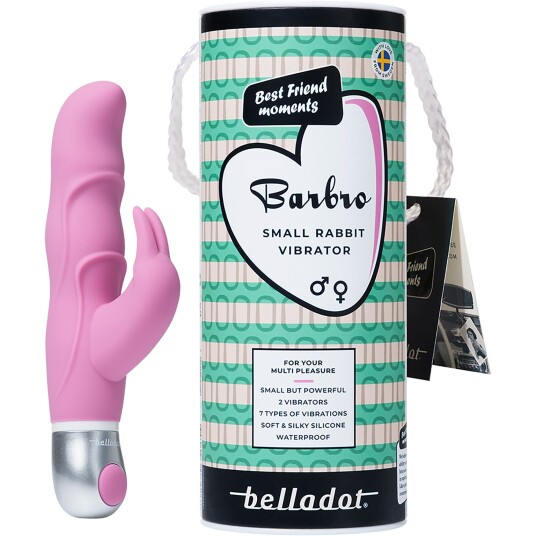 Belladot Barbro Small Rabbit Vibrator Pink - Pink - ONE SIZE Belladot Barbro Small Rabbit Vibrator Pink - Pink - ONE SIZE
