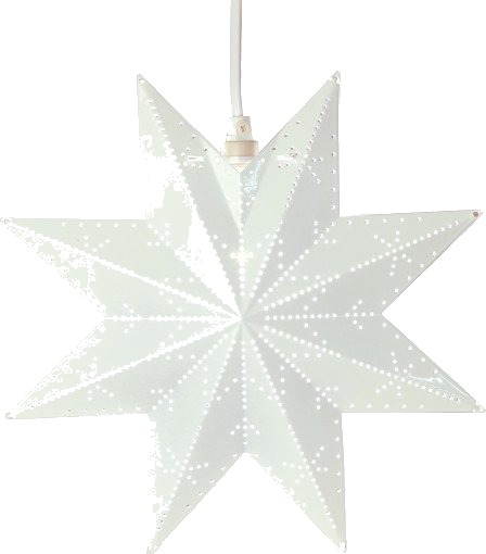 STAR TRADING CLASSIC METALLSTJERNE HVIT 799-48