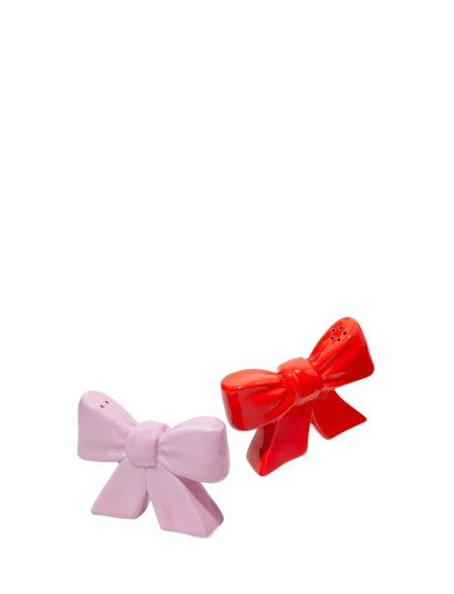 DOIY Salt Og Peber Sæt - Bow - Pink - ONE SIZE