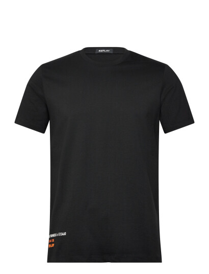 Replay T Shirt Relaxed Black M