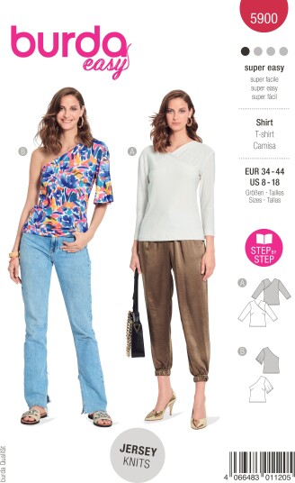 Burda 5900 - Topp EUR: 34-44, US: 8-18