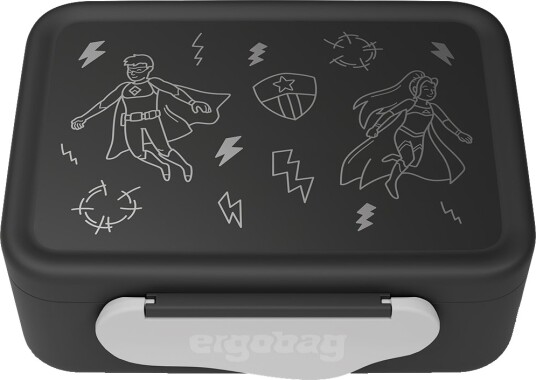 Ergobag Lunchbox Superhero Black 1 L Ergobag Lunchbox Superhero Black 1 L