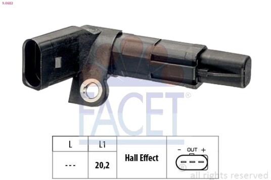 FACET 9.0685 Impulsgiver, veivaksel
