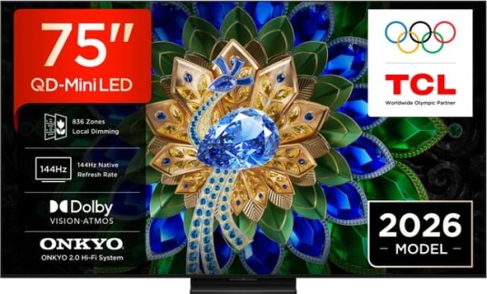 TCL 75" MQLED80L 4K QLED TV 2026