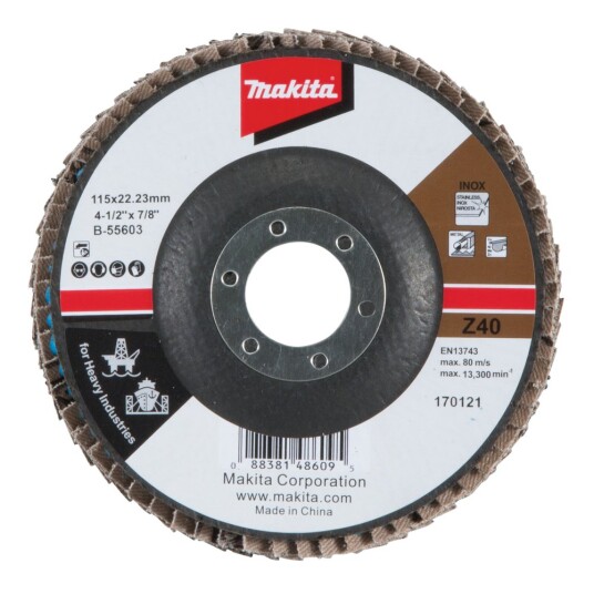 Makita Lamellslipeskive B 55603 Z40 115mm Makita Lamellslipeskive B 55603 Z40 115mm