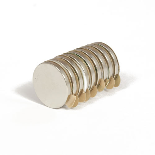 Sterk selvklebende disk magnet Ø 17x2 mm | Neodym | Styrke 1,8 kg