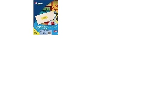Agipa Farget Flerbruksetikett 100 A4 70 X 31 Gul Selvklebende Etikett Gul 100 Stk 119031