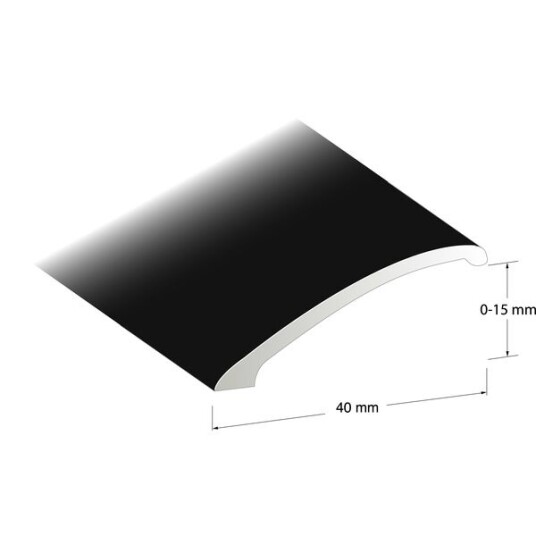 Lundbergs Nivålist Aluminium 10mm 40mm 2000mm