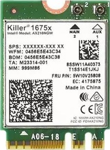 Intel Killer Wi Fi 6E AX1675x Intel Killer Wi Fi 6E AX1675x