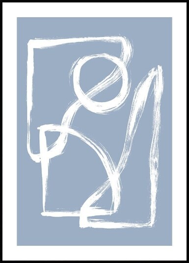 Brush Shapes 3X Plakat Plakat / 21x30cm