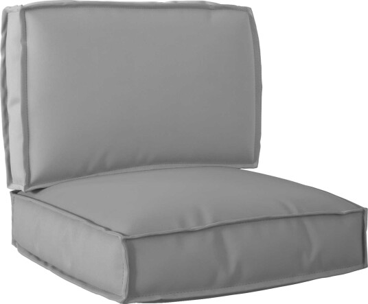 vidaXL Pallet Pute Sett Oxford Stoff Grå 60 x 60 x 52 cm