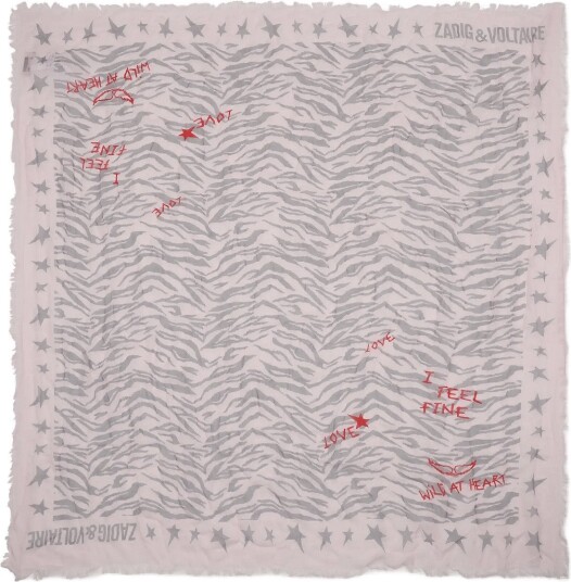 Zadig & Voltaire Kids Scarf Pink ONE SIZE