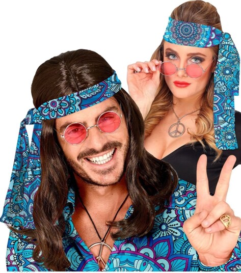 Widmann Hippie Pannebånd Mandala Blå