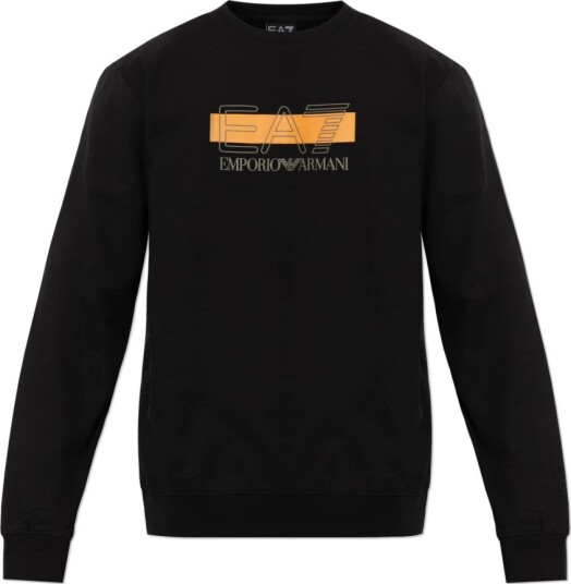 Emporio Armani EA7, Herre, Gensere & Hettegensere, Svart, XL,