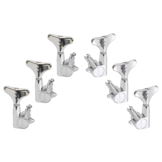 Graph Tech Prb-6330-C0 Ratio Bass Machine Heads 3+3 - Chrome