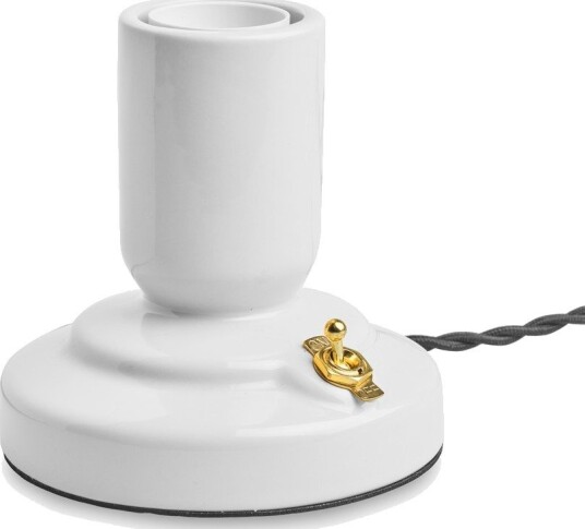 Unison RETRO Bordlampe Porselen Hvit E27