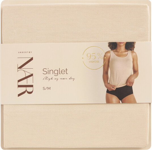 NÆR viskosesinglet beige S/M 1 stk
