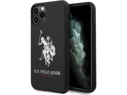 Deksel Us Polo Assn Us Polo Ushcn65slhrbk Iphone 11 Pro Max Svart/Svart Silikonsamling Deksel Us Polo Assn Us Polo Ushcn65slhrbk Iphone 11 Pro Max Svart/Svart Silikonsamling