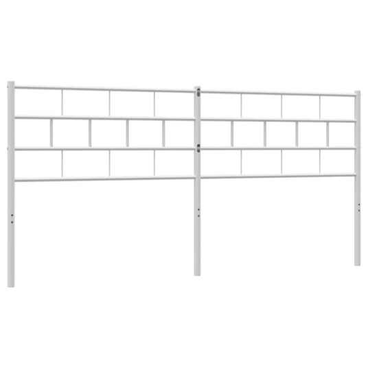  Sengegavl i metall hvit 200 cm 8721012189478