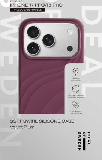 iDeal of Sweden MagSafe Soft Swirl deksel til iPhone 17 Pro/ 18 Pro Lilla