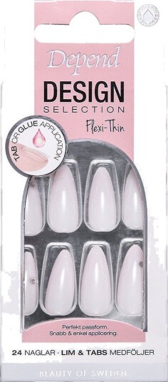 Depend Design Selection Flexi-Thin Pink Ivory Almond
