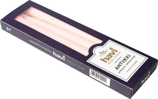 Havi Havi Antique Taper Candle Powder 8H   Pink   H:28CM
