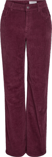 NOISY MAY Nmcord Yolanda Mw Wide Str Jeans Noos   Burgundy   32 x 32