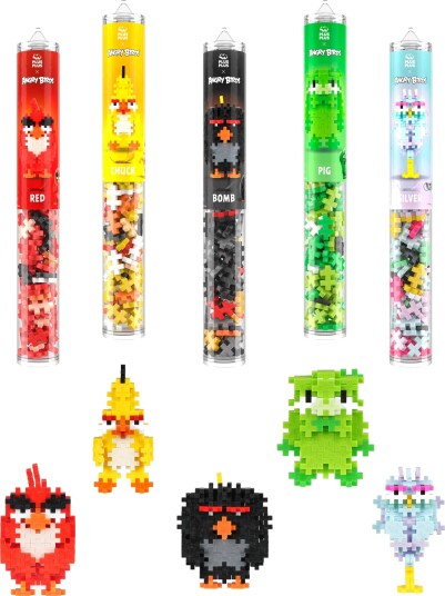 Plus Plus Angry Birds Movie Sett med Byggeklosser 5-pack
