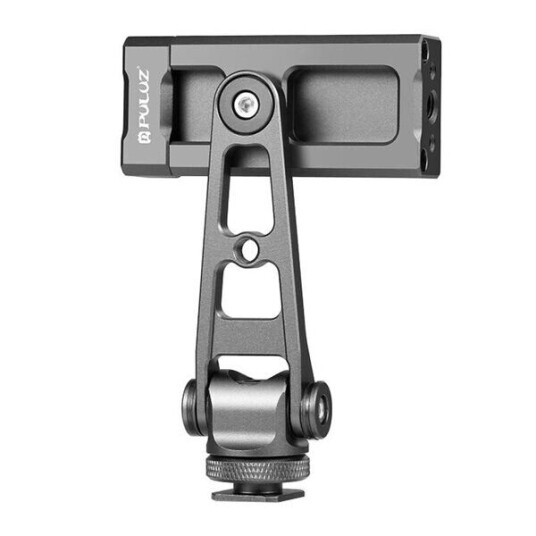 Svingbar telefonholder Puluz med universal 1/4 feste (svart) Svingbar telefonholder Puluz med universal 1/4 feste (svart)