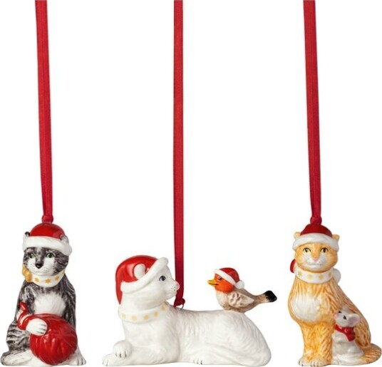 Villeroy & Boch Nostalgic Ornament katt 19,5x14 cm 3 stk multi