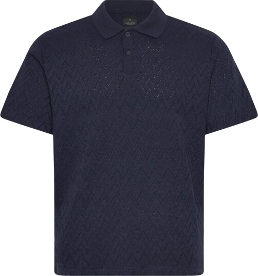 Jack & Jones Jprblatrenton Ss Jacquard Polo Navy XL Jack & Jones Jprblatrenton Ss Jacquard Polo Navy XL