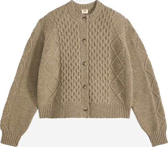 Levi's Kardigan Charlotte Crewneck Cardigan Beige