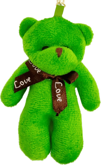 Pipol"s Bazaar Furry Teddy Charm Green   Green   ONE SIZE