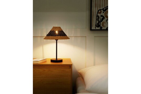 Boieba Bordlampe 40 cm E27 Svart/Natur Boieba Bordlampe 40 cm E27 Svart/Natur